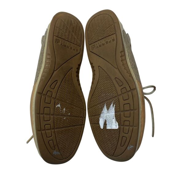 Sperry Topsider Womens 8.5M Leather Eyelet Round Toe Slip On Boat Shoes - Picture 6 of 9